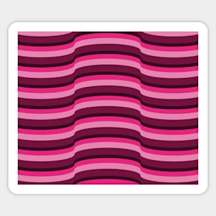 Op Art Rose Pink Sticker